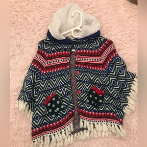 EUC Matilda Jane Christmas Poncho